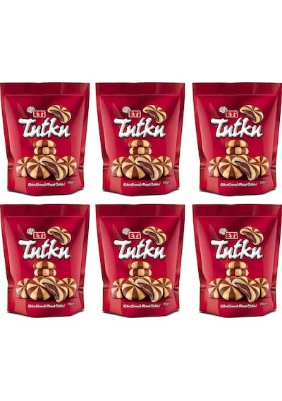 Eti Tutku Kakao Kremalı Mozaik Bisküvi 210 Gr X 6 Adet