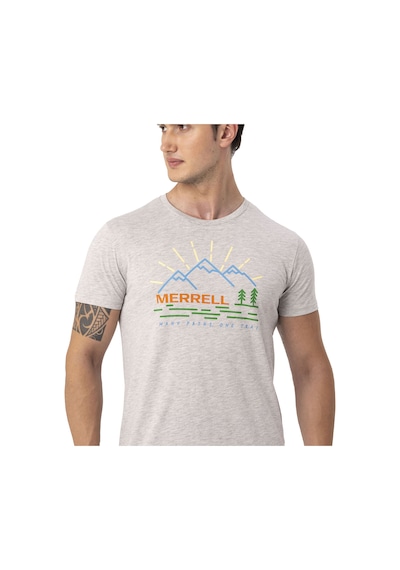 Merrell Merrell Erkek Günlük Giyim Tişört Tobi Açık Gri 23394 Gri