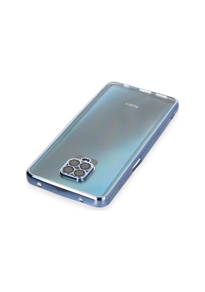 Mey İthalat Redmi Note 9 Pro Kılıf Lensli Silikon - Açık Mavi