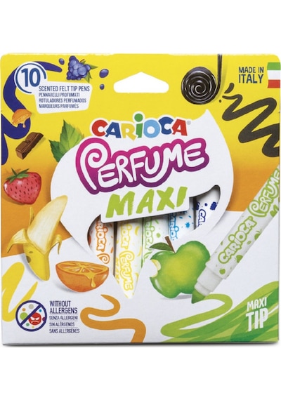 Carioca Perfume Maxi Kokulu Jumbo Keçeli Boya Kalemi 10'lu