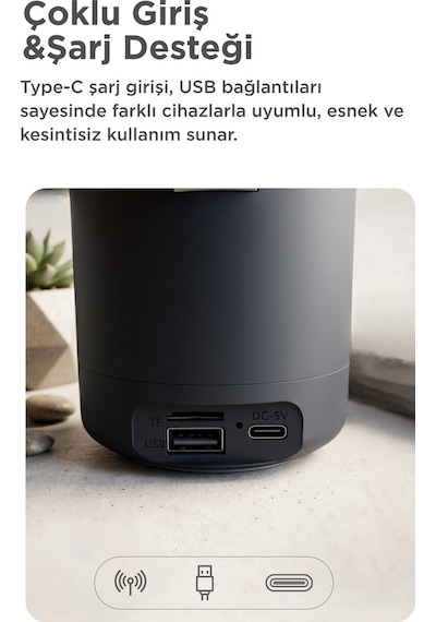 Bluetooth Hoparlör Sd Usb Destekli Taşınabilir Speaker D24