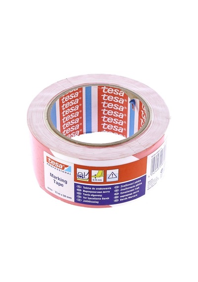 Işaret Bandı 33 Mt 50 Mm Tesa 60760 Kırmızı-Beyaz