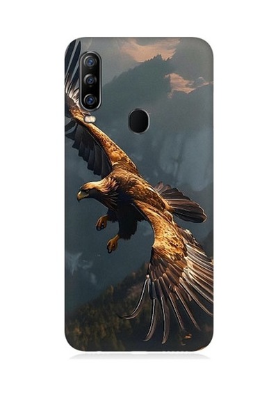 General Mobile Gm 20 Pro Uyumlu Uçan Kara Kartal Desenli Silikon Kılıf