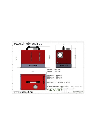 Mobil Webasto Seyyar Vebosta 5.5Kw Vebasto Dizel Isıtıcı 220 Volt