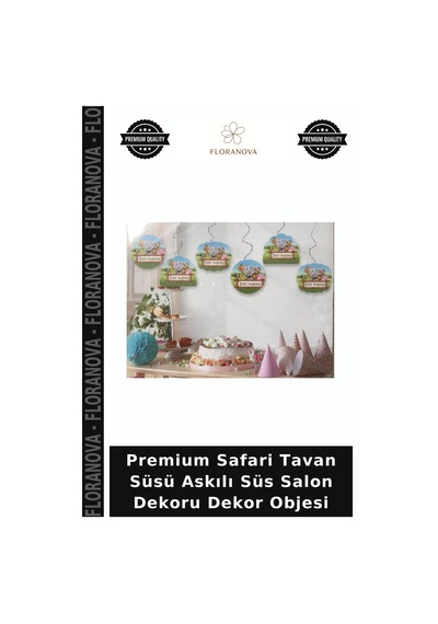 Premium Safari Tavan Süsü Askılı Süs Salon Dekoru Dekor Objesi Tüm Yaşlar