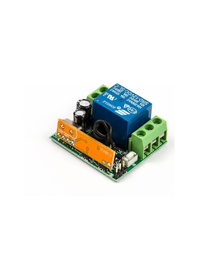 Kablosuz 433MHz 12V 1 Kanallı Röle Modülü (Uzaktan Kumanda İle Birlikte)