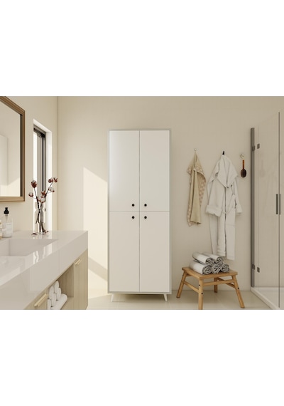 Vadi Çok Amaçlı Banyo/kiler Dolabı Külgri-beyaz Gri - Beyaz