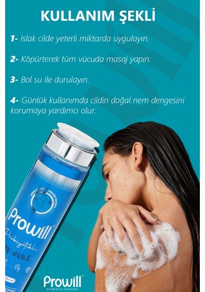 Prowill Okaliptus Probiyotikli Duş Jeli 300 ML