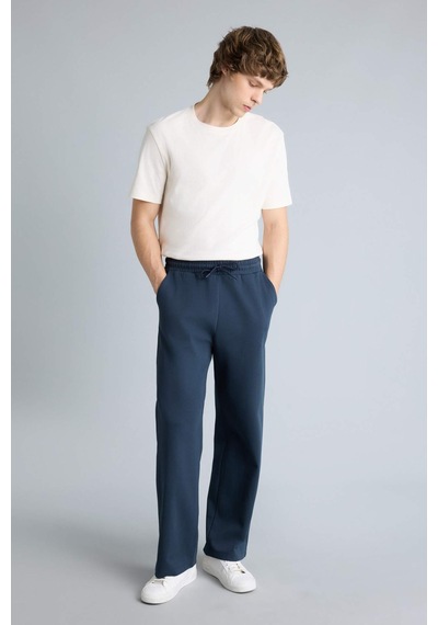 Defacto Baggy Fıt Geniş Paça Pantolon H3094ax26spnv64 Lacivert-nv64