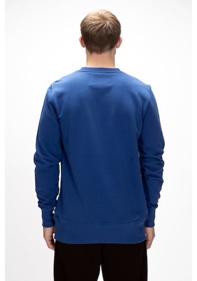 Bad Bear Corner Baskılı Parlament Mavisi Crewneck Erkek Sweatshirt Parlement Mavisi