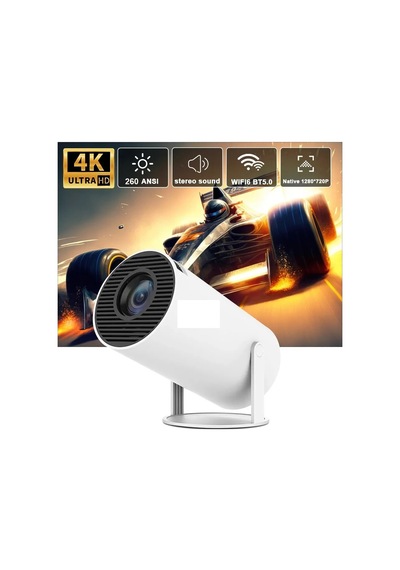 Ambition Projektör Hy300 Pro 4k Android 11 Çift Wifi6 260ansı