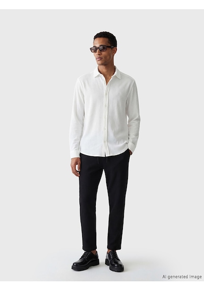 Lcw Vision Beyaz Slim Fit Erkek Basic Dokulu Gömlek Lcw Vision Beyaz Slim Fit Erkek Basic Dokulu Gömlek