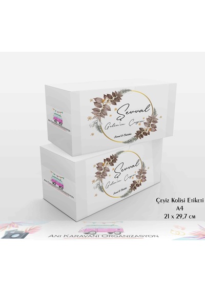 Çeyiz Kolisi Etiketi - Çk28 A5 - 14,8x21 Cm.