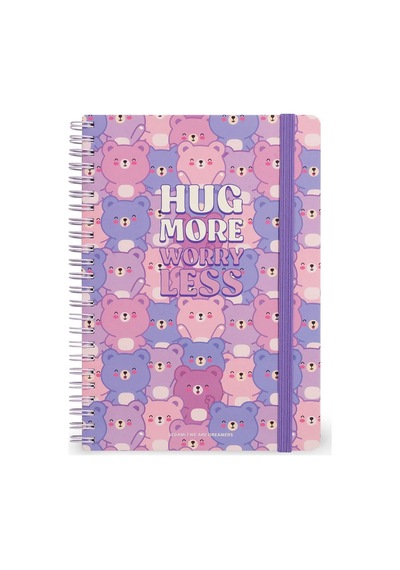 Legami Maxi Spiralli Çizgili Defter Oyuncak Ayı A4nots0061 Çok Renkli