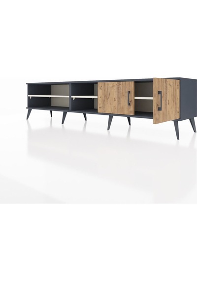 Hyperion Tv Ünitesi 3 Raflı 2 Kapaklı 220x44x51 Antrasit-çam/aytaşı Atlas Çam/aytası - Antrasıt Hyperion Tv Ünitesi 3 Raflı 2 Kapaklı 220x44x51 Antrasit-çam/aytaşı Atlas Çam/aytası - Antrasıt