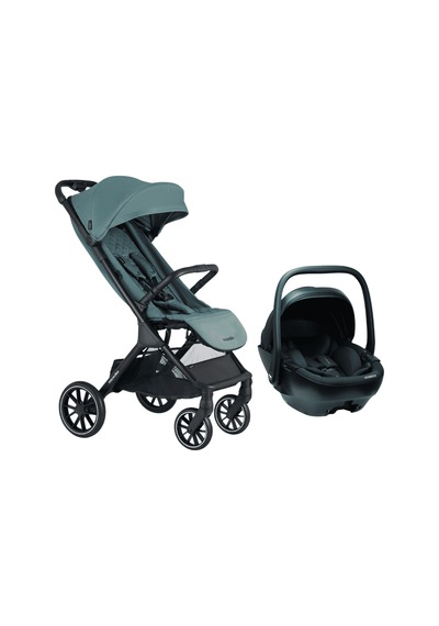 Easywalker Jackey Xl Travel Sistem Bebek Arabası Forest Green - Merkürbebe Guardix Anne Kucağı Antrasit