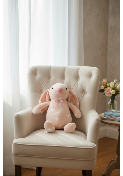 Uyku Arkadaşım Bunny Peluş Uzun Kulak Tavşan 60 Cm Açık Pembe
