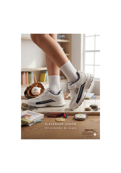 Slazenger Çocuk Yazlık Terletmez Kaydırmaz Koku Yapmaz Full Ortopedik Tarz Hafif Yürüyüş Ayakkabısı Beyaz Slazenger Çocuk Yazlık Terletmez Kaydırmaz Koku Yapmaz Full Ortopedik Tarz Hafif Yürüyüş Ayakkabısı Beyaz