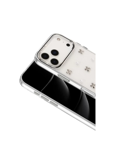 Newface Apple İphone 17 Pro Fiyonk Desenli Kapak - Desen 8 Şeffaf