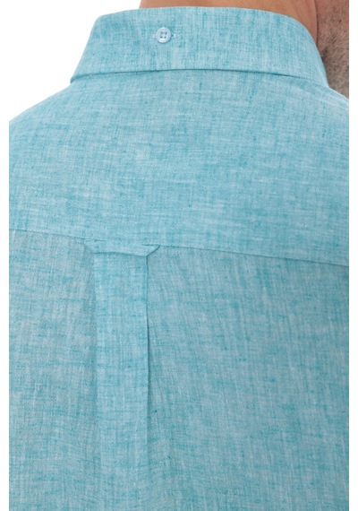 Slim Fit Uzun Kol Yaka Düğmeli Nefes Alan Keten Hediye Kutulu Erkek Gömlek Fs-004548 - Koyu Mint-3223 Slim Fit Uzun Kol Yaka Düğmeli Nefes Alan Keten Hediye Kutulu Erkek Gömlek Fs-004548 - Koyu Mint-3223