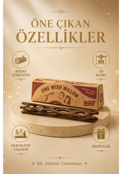 Tek Dilek Söğüt Ağacı - Obsession One Wish Willow Dilek Çubuğu Film Temalı Manifestasyon Ve Niyet Çubuğu