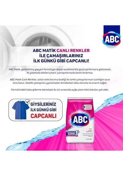 Deterjan Matik Canlı Renkler 6 Kg