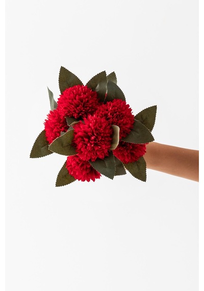 Yapay Kasımpatı Çiçeği Kırmızı 40 Cm 7 Dal Çok Renkli