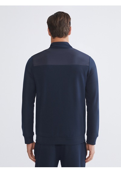 Lcwaıkıkı Classic Lacivert Dik Yaka Erkek Fermuarlı Sweatshirt