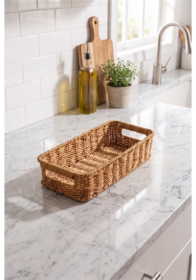 Hasır Rattan Organizer Sepet Kulplu Dekoratif Düzenleyici Sepet 31 X 13 X 8 Cm Çok Amaçlı Mutfak Banyo Raf Dolap Organizeri Doğal Hasır Sepet Kahverengi Kahverengi Hasır Rattan Organizer Sepet Kulplu Dekoratif Düzenleyici Sepet 31 X 13 X 8 Cm Çok Amaçlı Mutfak Banyo Raf Dolap Organizeri Doğal Hasır Sepet Kahverengi Kahverengi