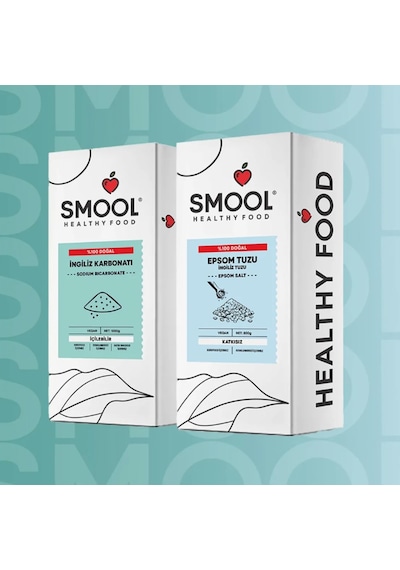 2'li Set İngiliz Karbonatı 1000 Gr + Epsom Tuzu 800 Gr