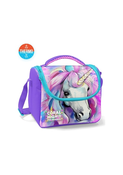 Coral High Kids Renkli Unicorn Desenli Thermo Beslenme Çantası 11774