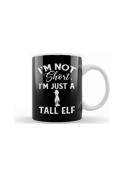 Cute & Funny I'm Not Short I M Just A Tall Elf Pun Kupa Bardak Porselen Karışık