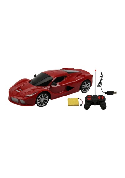 Uzaktan Kumandalı Şarjlı Araba 24 Cm Işıklı Ferrari & Lamborghini Model Full Fonksiyonlu Oyuncak Kırmızı Ferrari