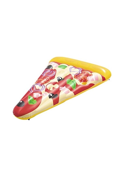 188 X 130 Cm Hava Yatağı İle Bardak Tutuculu 44038 Pizza Party Lounge Seti Açık Gri