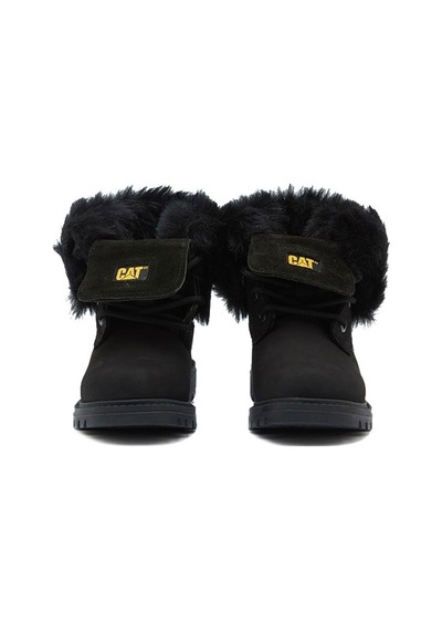 Caterpillar Utah Fur Wp Çocuk Bot Siyah