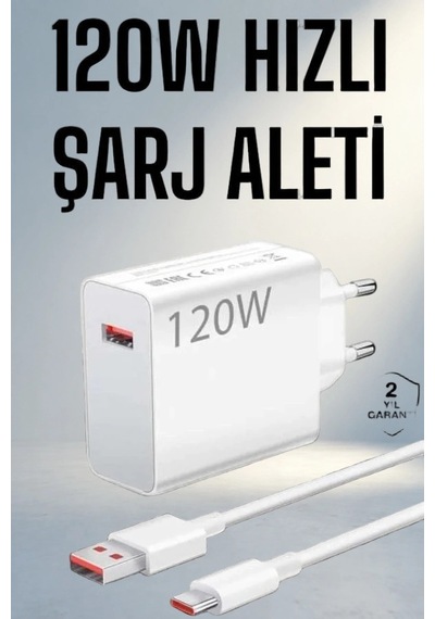 Ultra Turbo Max Hızlı Şarj Aleti Type-c Uyumlu 120w