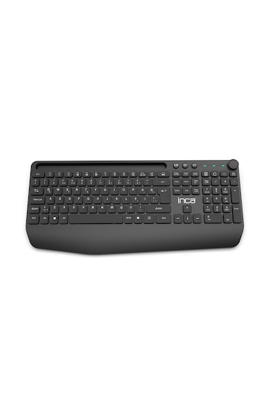 Ibk-272qu Kablosuz Q Ofis Klavye Çoklu Bağlantı Bluetooth 5.0 + 2.4ghz 114 Tuş Tablet Standlı
