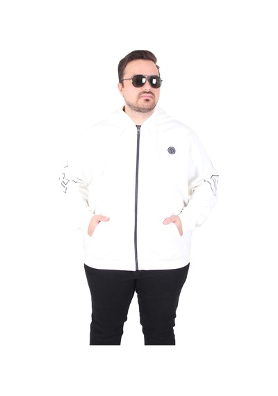 Moc Grande Mocgrande Büyük Beden Kapüşonlu Fermuarlı Sweat Double Face Ossi 25705 Ekru Ekru Moc Grande Mocgrande Büyük Beden Kapüşonlu Fermuarlı Sweat Double Face Ossi 25705 Ekru Ekru