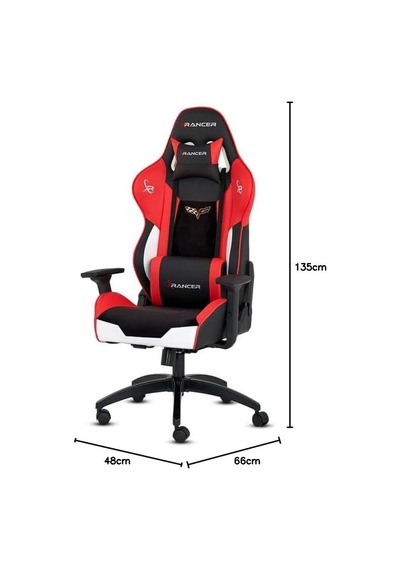 Premıo Serisi Profesyonel Oyuncu Koltuğu, Ergonomik Tasarım, 180 Derece Ayarlanabilir Sırt Açısı, Kaliteli Sünger, 130kg Taşıma Kapasiteli Oyuncu Sandalyesi Kırmızı Diğer