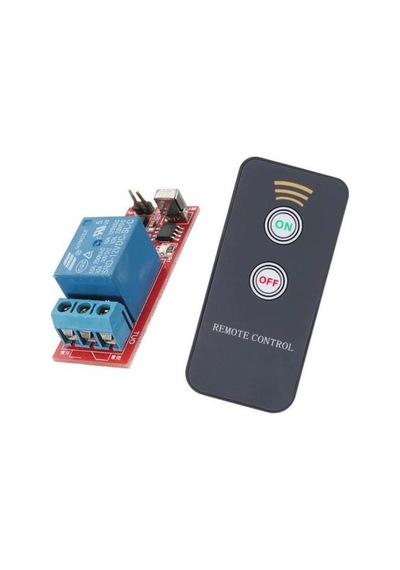 Modülelektronik-1 Kanal Ir Kumandalı Röle Kartı (On/Off) 5 Volt
