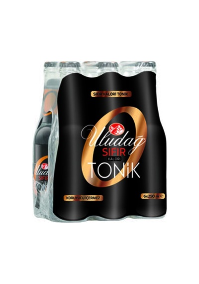 Uludağ Sıfır Kalori Tonik 6x250 Ml 5 Adet