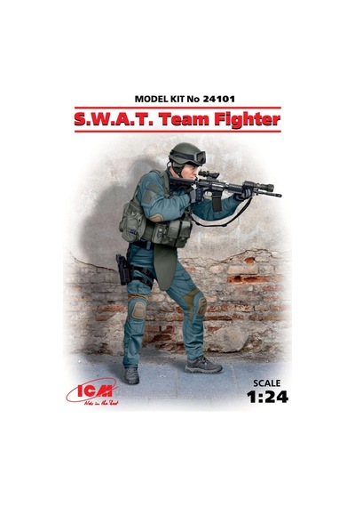 1/24 S.w.a.t. Team Fighter Maketi, Icm 24101