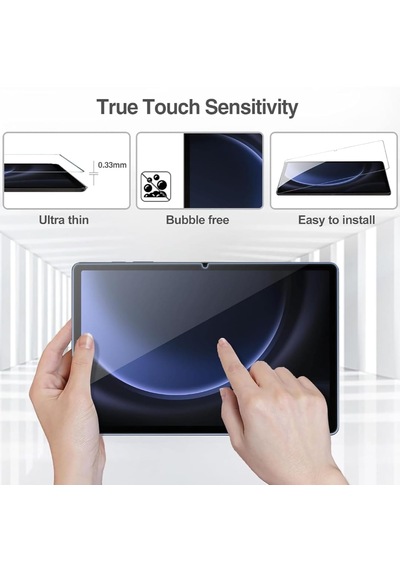 Samsung Galaxy Uyumlu Tab S9 Plus/s8 Plus/s7 Plus/s7 Fe Temperli Cam