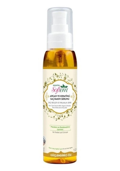 Softem Doğal Argan ve Keratinli Saç Bakım Serumu 125 ML
