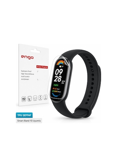 Xiaomi Smart Band 10 Ekran Koruyucu Şeffaf Tpu 2'li Set