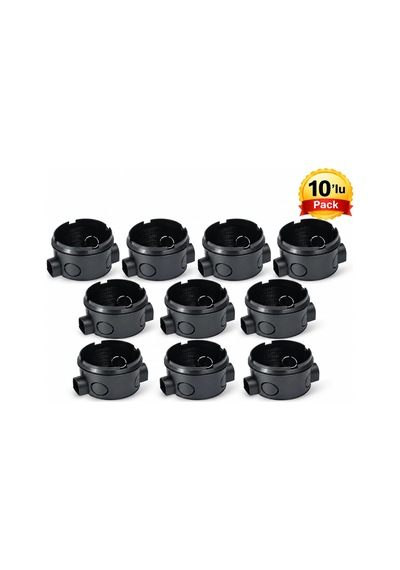 Sıva Altı Priz Ve Anahtar Geçmeli Kasası 10'lu Pack