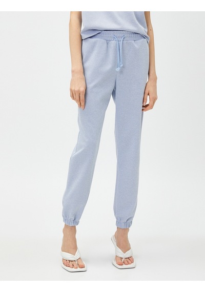 Koton Jogger Eşofman Altı Beli Bağlamalı Cepli Mavi 3sak30051ek 3SAK30051EK648 Mavi
