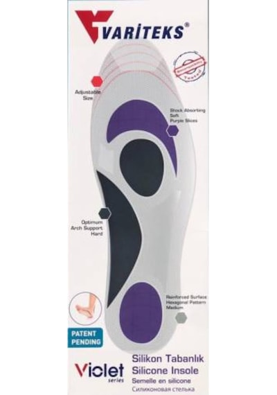 Variteks 591 Violet Silikon Tabanlık Topuk Dikeni Planter Fasit