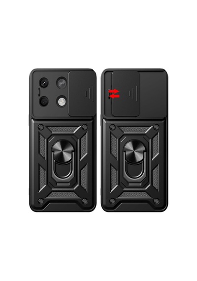 Xiaomi Poco M6 Pro 4g Uyumlu Kılıf Pars Lens Yüzüklü Silikon - Gümüş