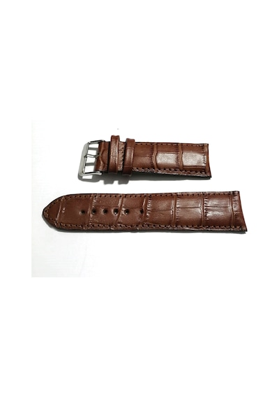Fado&her Saate Uyumlu Hakiki Deri Saat Kordonu Kahverengi 24 Mm 303 Kahverengi